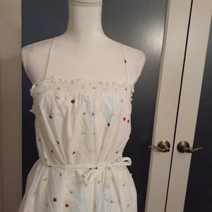 Dainty Lady Bug and Flower Sun Dress